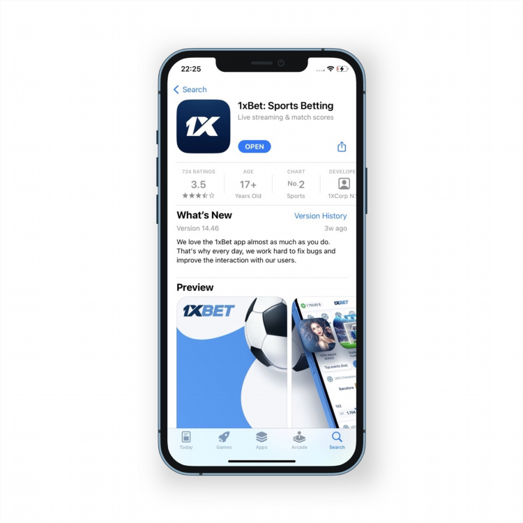Скачать мобильный 1xbet